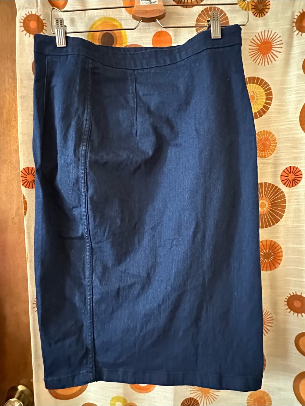 Zara Navy Blue Pencil Skirt